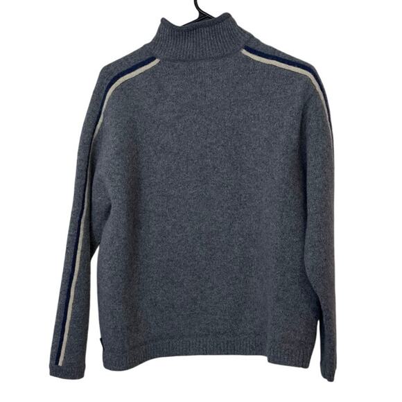 American Eagle AE77 Performance Men’s 1/4 Zip 100% Lambswool Sweater Size L - Picture 2 of 8